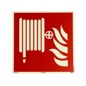 Pictogram brandslanghaspel fotolum. 20x20 cm